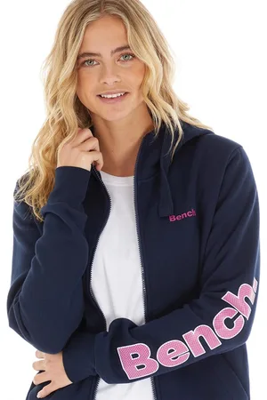 Bench Dames Darcine Zip Thru Hoodie Marineblauw
