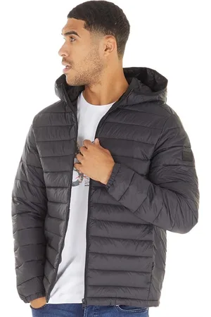 JACK & JONES JACK & JONES Heren Wayne Hoodie Puffer Jacke Schwarz