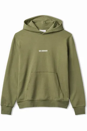 HAN Kjøbenhavn Hoodie Heren Logo Font Regular Armygroen