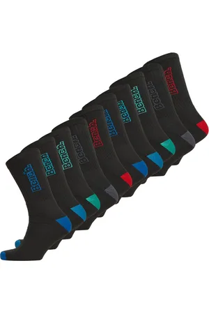 Bench Herensokken Atlas Tien Paar Crew Zwart/Multi