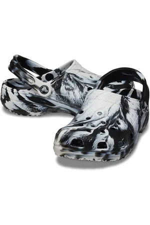 Crocs Klassieke Gemarmerde Klompen Wit/Zwart