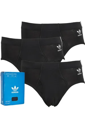 adidas Heren Unterwäsche Comfort Baumwolle 3er Pack Schwarz