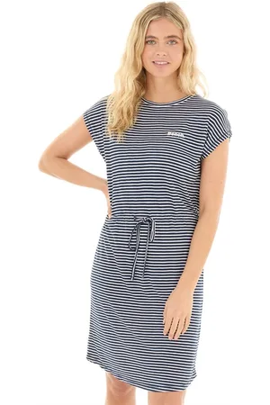 Bench Zaina Strandjurk Dames Navy/Witte Streep