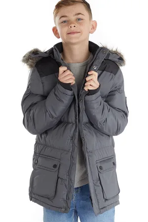 Bench Jongens Axel Gevoerd Parka Staalgrijs