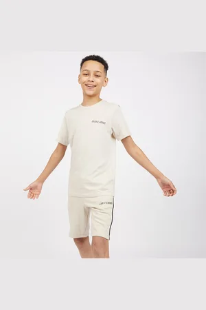 JACK & JONES JACK & JONES Jongens T-shirt en Shorts Set Maanlicht