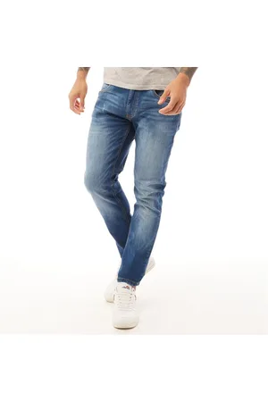 Duck and Cover Heren Slim Fit Jeans Stonewash