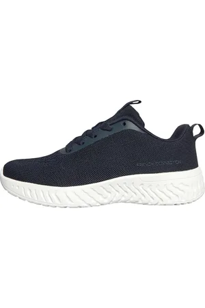 French Connection Dames V5 Lace Sneakers Navy/Wit