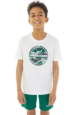 JACK & JONES JACK & JONES Jongens Camo T-shirt en Shorts Set Storm