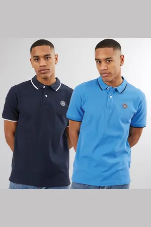 Vinson Poloshirts Heren Ronald, Set van 2, Palace Blauw/Donker Saffier
