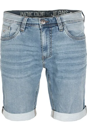 INDICODE Heren Indelmare Denim shorts
