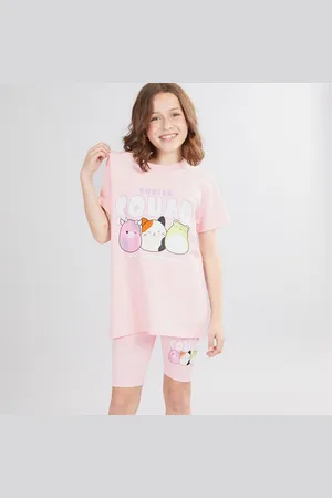 SQUISHMALLOWS Meisjes T-shirt En Fietsbroek Set