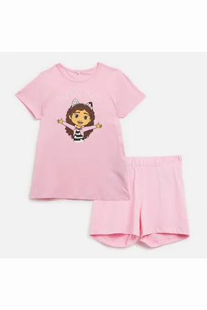 Gabbys Dollhouse Meisjes Kraka T-Shirt En Shorts Set Glazuur