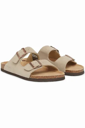 Bench Heren Parrs Sandalen met Dubbele Gesp Taupe