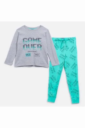 Threadboys Jongens Game Over Lange Mouw Pyjama Set Multi