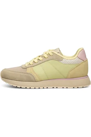 Woden Dames Ronja Sneakers 188 Stofgeel Multi