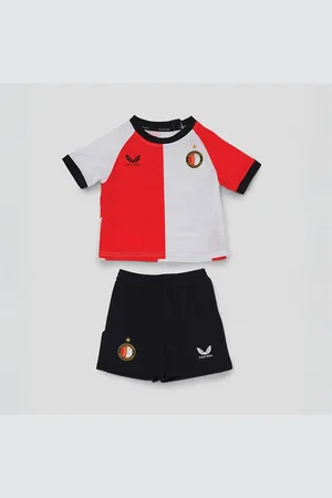 CASTORE Baby FR Feyenoord 23 / 24 Thuisshirt Babies Kit Set Flame Scarlet / Caviar / Brilliant White