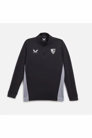 CASTORE Heren SFC Sevilla FC Coaches 1 / 4 Zip Top Caviar / Tradewinds
