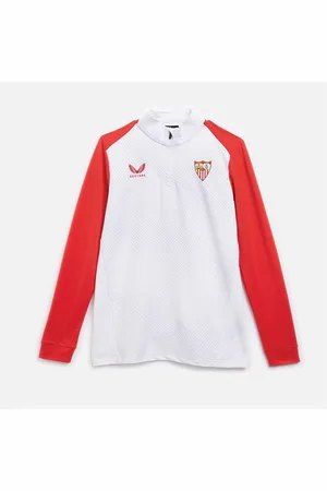 CASTORE Heren SFC Sevilla FC Thuisshirt 1 / 4 Rits Brilliant / True Red