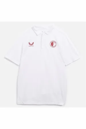 CASTORE Heren FR Feyenoord Lifestyle Polo Brilliant White