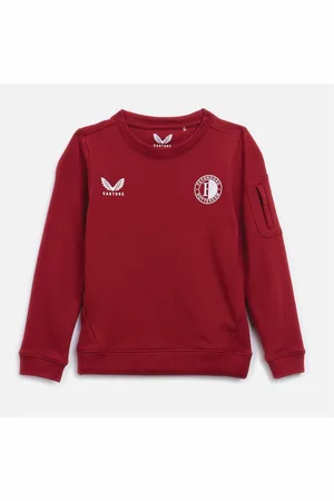 CASTORE Junior FR Feyenoord Lifestyle Crew Sweatshirt Zongedroogde Tomaat