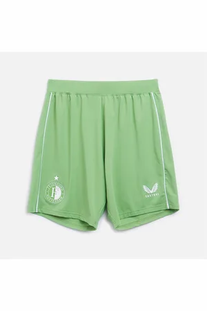 CASTORE Heren FR Feyenoord 23 / 24 Pro Third Uit Alternatieve Shorts Shamrock / Brilliant White