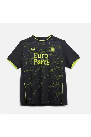 CASTORE Heren FR Feyenoord 23 / 24 Vierde Jersey Caviar / Acid Lime
