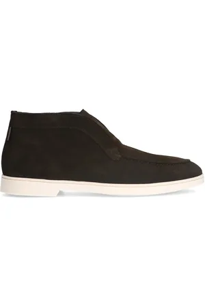 Manfield Bruine suède chelsea boots