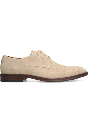 Manfield Suède veterschoenen