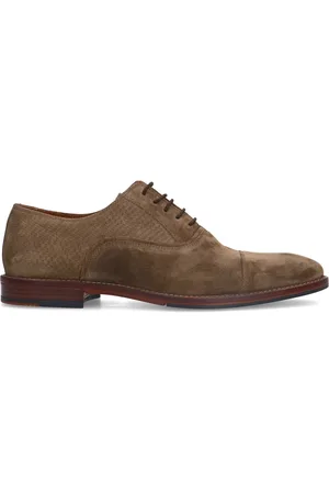 Manfield Suède veterschoenen