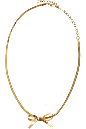 Manfield Gouden ketting met strik detail