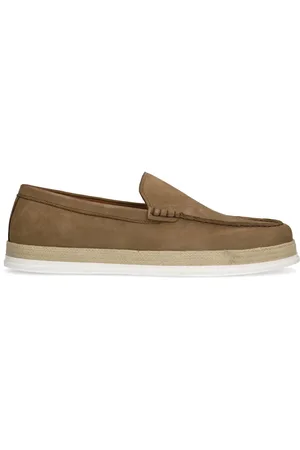 Manfield Taupe nubuck loafers