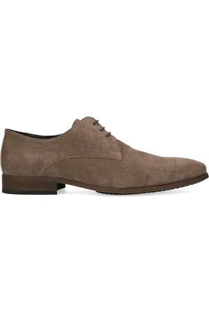 Manfield Suède veterschoenen