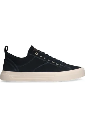 Manfield Navy suède sneakers
