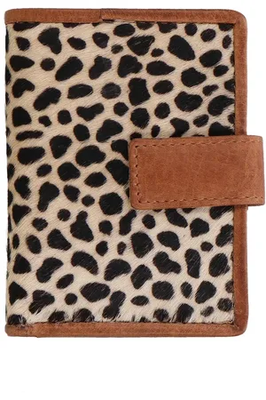Manfield Portemonnee met leopard print