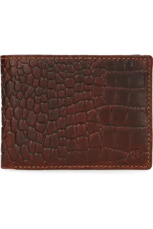 Manfield Portemonnee met krokodillenprint