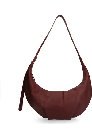 Manfield Burgundy leren schoudertas