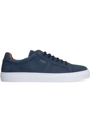 Van Lier Blauwe suède sneakers