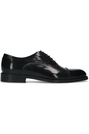 Halston Heritage Zwarte leren veterschoenen