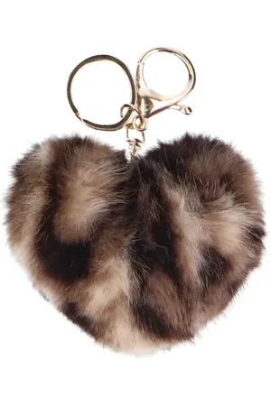 Manfield Fluffy leopard bag charm