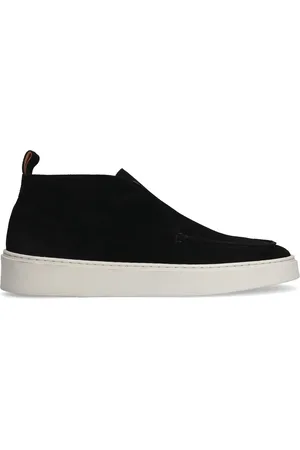 Manfield Zwarte suède boots