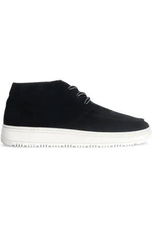 Manfield Navy suède veterboots