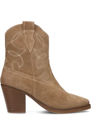 Manfield Suède cowboy laarzen