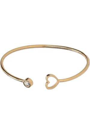 Manfield Goudkleurige bangle met hartje