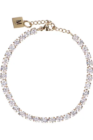 Manfield Goudkleurige strass armband