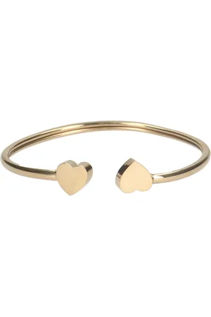 Manfield Goudkleurige bangle armband van stainless steel