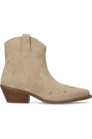 Manfield Suède cowboy laarzen