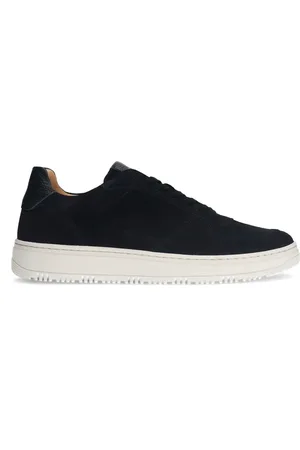 Manfield Navy suède sneakers