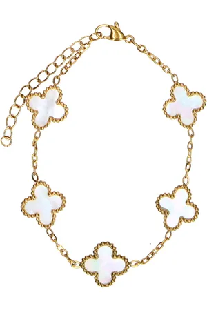 Manfield Gouden klavertjes armband
