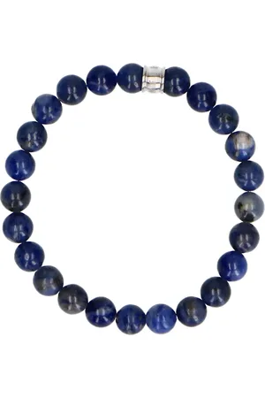 Manfield Blauwe heren kralenarmband
