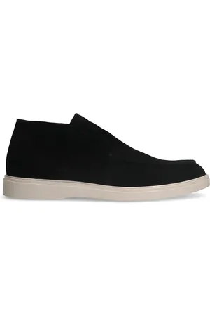 Manfield Zwarte suède boots